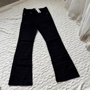 H&M Black Flare & Wide Leg Jeans   Black size US 6 And size 8